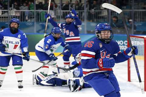 US’s women’s hockey continues dominance in rout of Italy to advance to Olympic semis