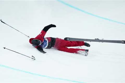 Canadian freestyle skier Cassie Sharpe stretchered off after terrifying Olympics crash