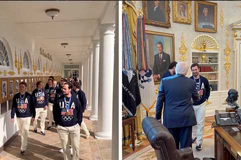 USA Men's Hockey Meets With President Trump At White House