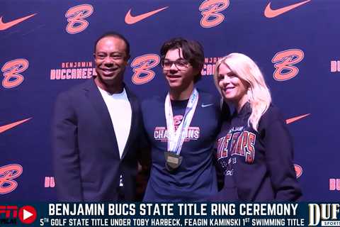 Tiger Woods reunites with ex-wife Elin Nordegren to celebrate son Charlie’s high school golf triumph