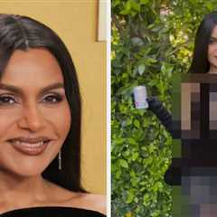 Mindy Kaling Wore Her Most Daring Look To Date With A Sheer Dress For The Actors' Awards