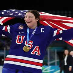 USA women’s hockey captain Hilary Knight played through torn MCL en route to Olympic gold