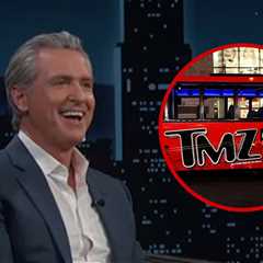 Gavin Newsom Slams California Haters on 'Jimmy Kimmel Live', Shouts Out TMZ