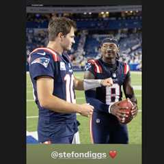 Drake Maye reacts to Stefon Diggs’ Patriots release after Super Bowl run