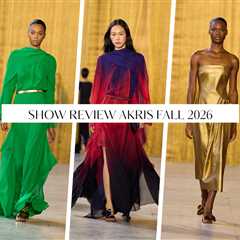 Akris Fall 2026 Show Review: Bold Colors, Gold Fringe and Chunky Knits as Albert Kriemler Explores..