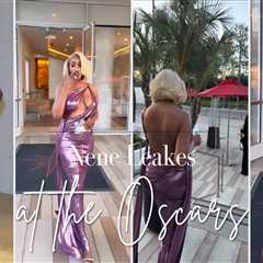 Nene Leakes Hits Oscars 2026 Parties in Purple Metallic Michael Costello Gown