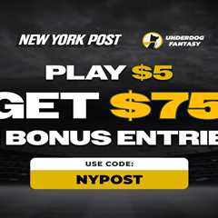 Underdog promo code NYPOST: Play $5, get $50 in fantasy bonus entries for Nebraska vs. Vanderbilt