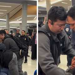 ICE Officers Handcuff a Mother at San Francisco Airport, on Video