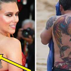 22 Famous People Who've Fooled The F*ck Out Of Us By Hiding Their MASSIVE Back Tattoos