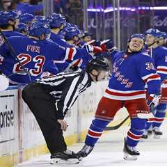 Rangers’ youth shines to snap six-game skid with rout of Blackhawks