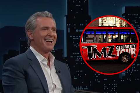 Gavin Newsom Slams California Haters on 'Jimmy Kimmel Live', Shouts Out TMZ