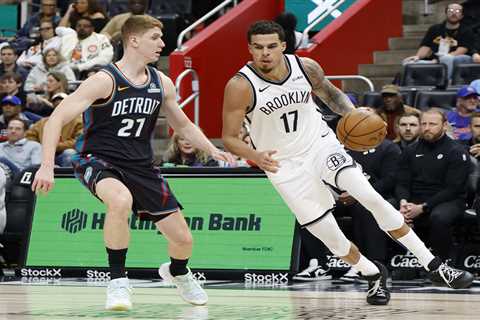 Nets snap 10-game skid with stunning comeback win over shorthanded Pistons