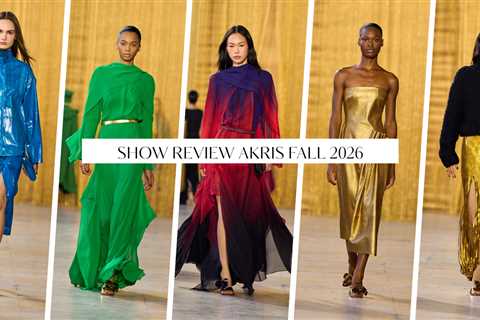 Akris Fall 2026 Show Review: Bold Colors, Gold Fringe and Chunky Knits as Albert Kriemler Explores..