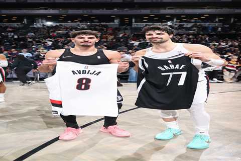Nets, Blazers make ‘special’ history with three Israelis playing in same game