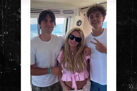 Britney Spears Hangs With Sons On a Yacht After Recent DUI Arrest