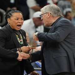 Dawn Staley threatens to ‘beat Geno’s ass’ after fiery Final Four confrontation with UConn coach