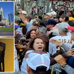 Padres fans fight each other at Petco Park over unusual giveaway item