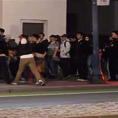 Vicious brawl breaks out as fans leave Giants and Dodgers game in San Francisco