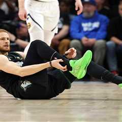 Donte DiVincenzo tears Achilles in Timberwolves crusher as Anthony Edwards also exits Game 4 with..
