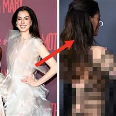 Anne Hathaway Had The Perfect Dress To Help Michaela Coel Avoid A Wardrobe Malfunction On The Red..