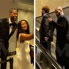 Tristan Thompson Takes Photos With Fans Before White House Correspondents Dinner