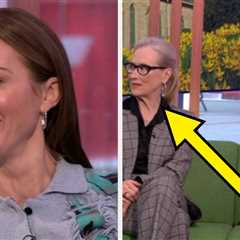 Here’s What Emily Blunt Said Moments Before Meryl Streep And Stanley Tucci Awkwardly Rolled Their..