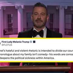 Jimmy Kimmel Pointed Out The Obvious Hypocrisy In Melania Trump Calling For Him To Be Fired