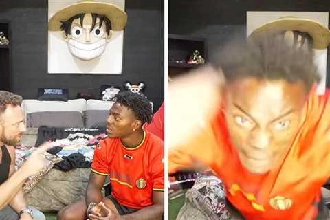 IShowSpeed Gets Thrown Through Live Stream Setup By WWE Superstar L.A. Knight