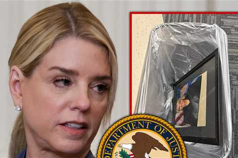 Pam Bondi Portrait Tossed In Trash At Department of Justice After Trump Firing