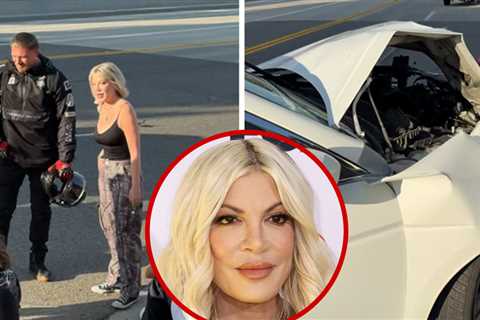 Tori Spelling SUV Crash Scene Caught on Camera in New Up-Close Video