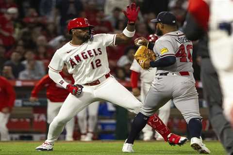 Braves and Angels throw punches in wild benches-clearing brawl