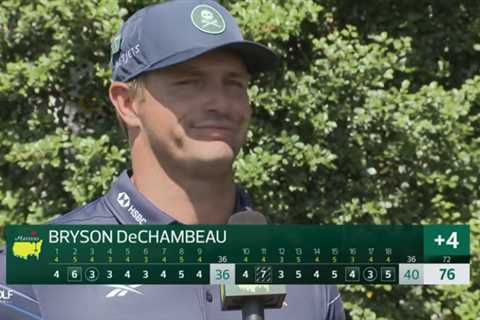Bryson DeChambeau baffled by question raised about 3D-printed 5 iron at Masters