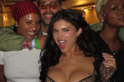 Kylie Jenner Shows Off Cleavage in Tiny Lace Top at Coachella