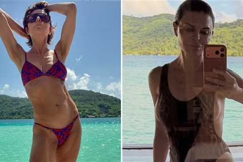Lisa Rinna Vacay Thirst Traps & Side Boob Snaps ... Sexy at 62!