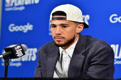 Suns’ Devin Booker calls out ref by name in furious NBA playoff rant after baffling call