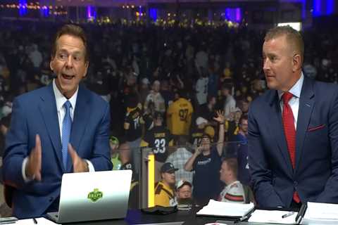 Nick Saban shades Cowboys draft pick Malachi Lawrence on hot mic in awkward ESPN moment