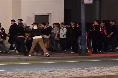 Vicious brawl breaks out as fans leave Giants and Dodgers game in San Francisco