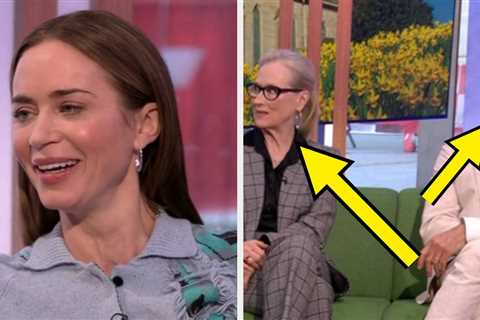 Here’s What Emily Blunt Said Moments Before Meryl Streep And Stanley Tucci Awkwardly Rolled Their..