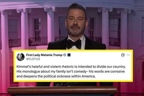 Jimmy Kimmel Pointed Out The Obvious Hypocrisy In Melania Trump Calling For Him To Be Fired