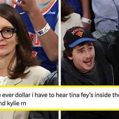 People Are Losing It Over This Awkward Pic Of Timothée Chalamet “Manspreading” Next To Tina Fey,..