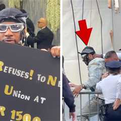 Amazon Protester Swarmed by Cops Outside Met Gala, New Video