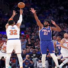 Karl-Anthony Towns rises to the occasion in Game 1 with Joel Embiid faltering as Knicks villain
