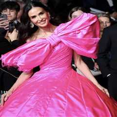 Demi Moore in Pink Silk Matieres Fecales at the “Paper Tiger” Premiere During the 79th Cannes Film..