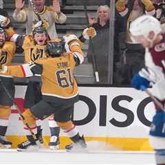 Golden Knights stun Avalanche with three-goal comeback to move one win from latest Stanley Cup Final