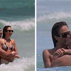 Jessica Alba and Danny Ramirez Pack On PDA In Steamy Beach Make-Out Session