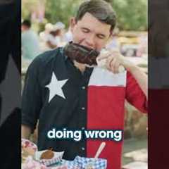 Fake Texan Tries Eating Ribs