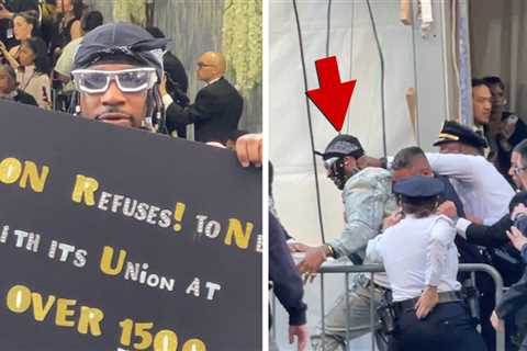 Amazon Protester Swarmed by Cops Outside Met Gala, New Video