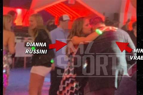 Dianna Russini Wraps Arm Around Mike Vrabel During Chat At 2022 Super Bowl Party