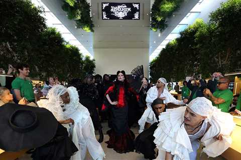 Lady Gaga Electrifies Fans With Funeral Procession at 'Mayhem Requiem' Screening
