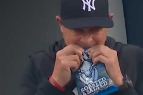 Aaron Boone opens up on his battle with a bag of sunflower seeds: ‘Looking like an idiot’